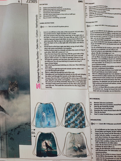 Wolf Canvas Childs Backpack Panel