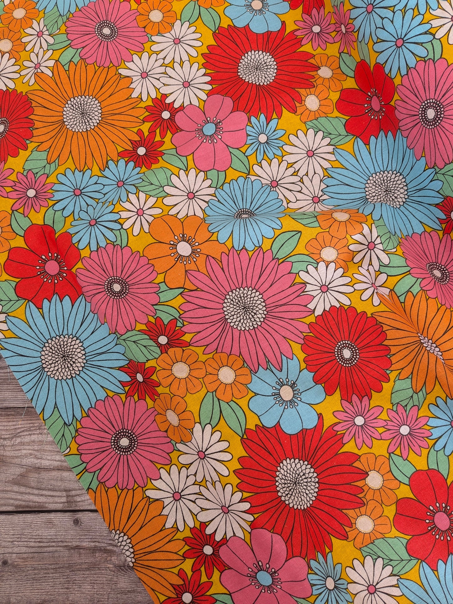 Retro Floral Cotton