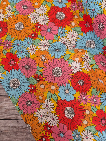 Retro Floral Cotton