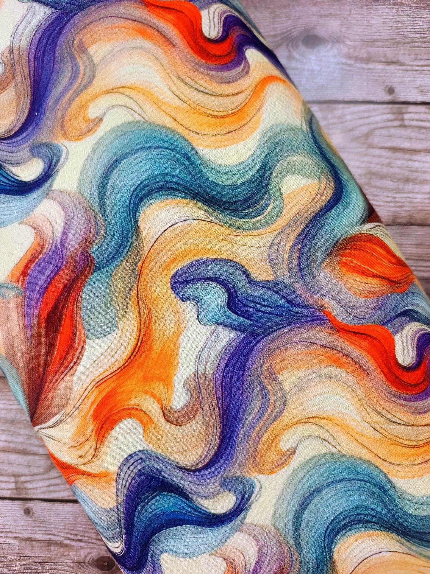 Cool Tone Marble Viscose Jersey