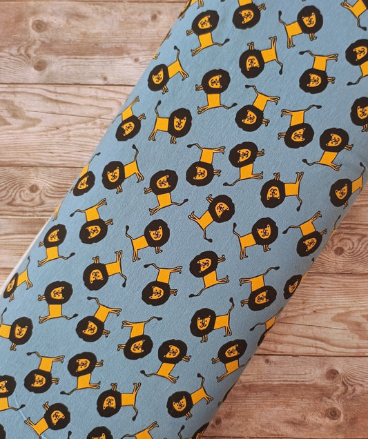Smiley Lion Cotton Jersey