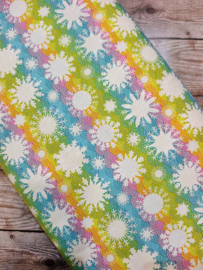 Rainbow Snowflakes Cotton