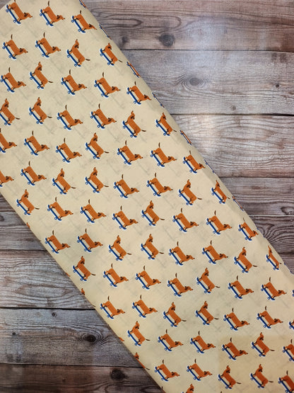 Skateboarding Sausage Dog Cotton