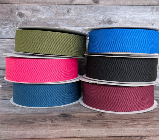Royal Blue Herringbone Webbing 38mm