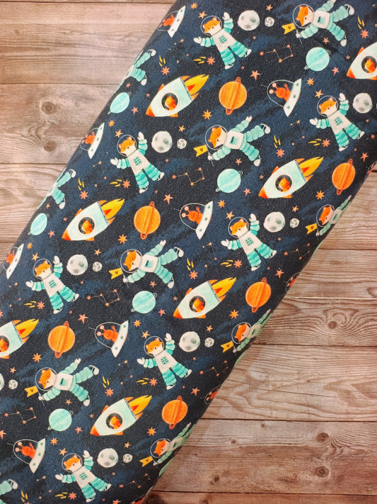 Little Johnny Goes to Space Cotton Jersey