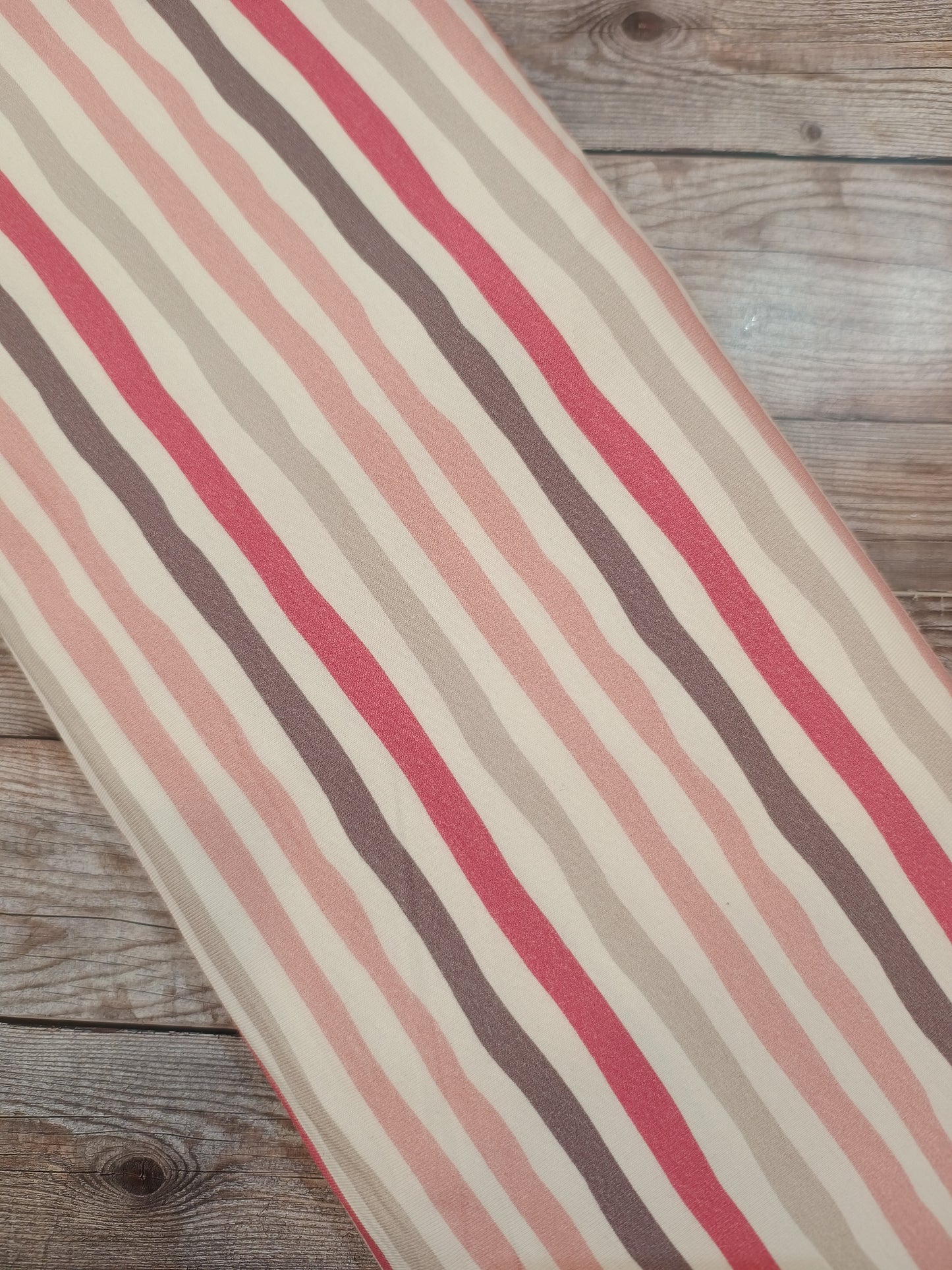 Irregular Stripes Cotton Jersey