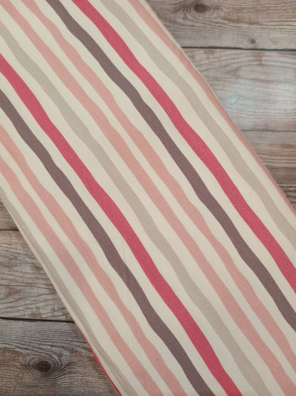 Irregular Stripes Cotton Jersey
