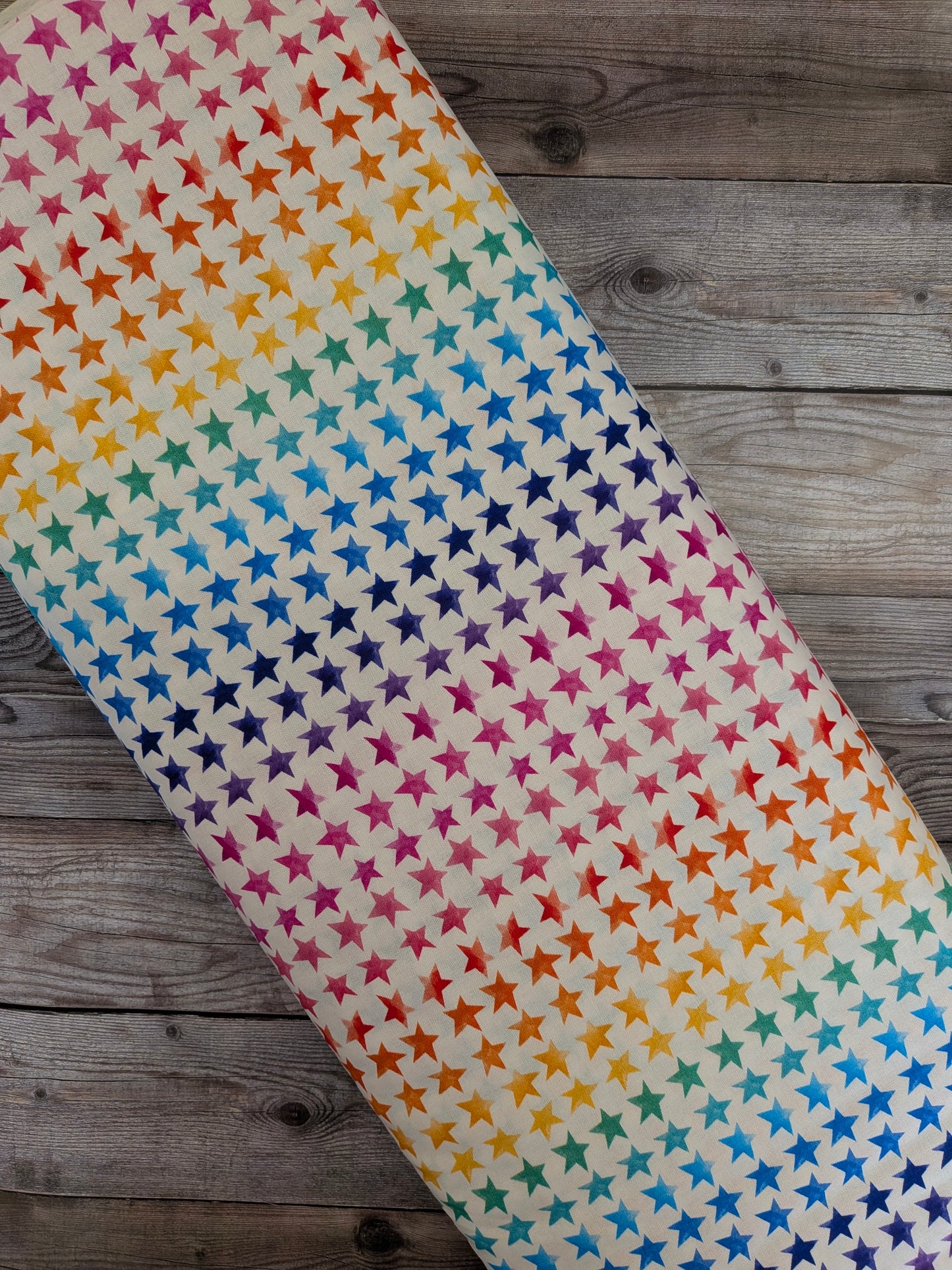 Rainbow Stars Cotton