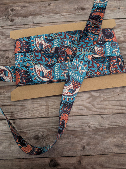 Paisley Printed 38mm Webbing
