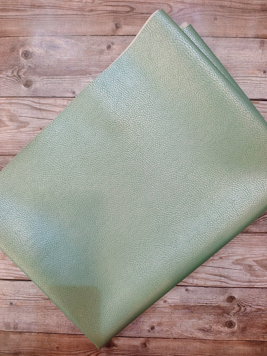 Green Pearlised  Faux Leather
