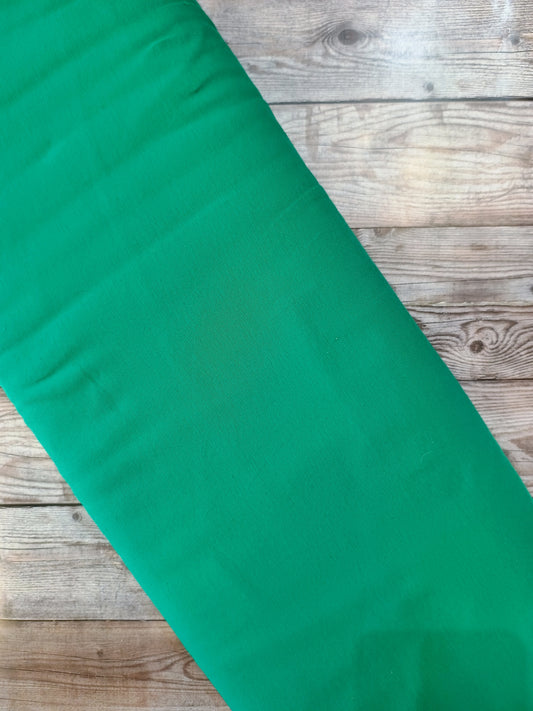 Plain Emerald Green Cotton Jersey