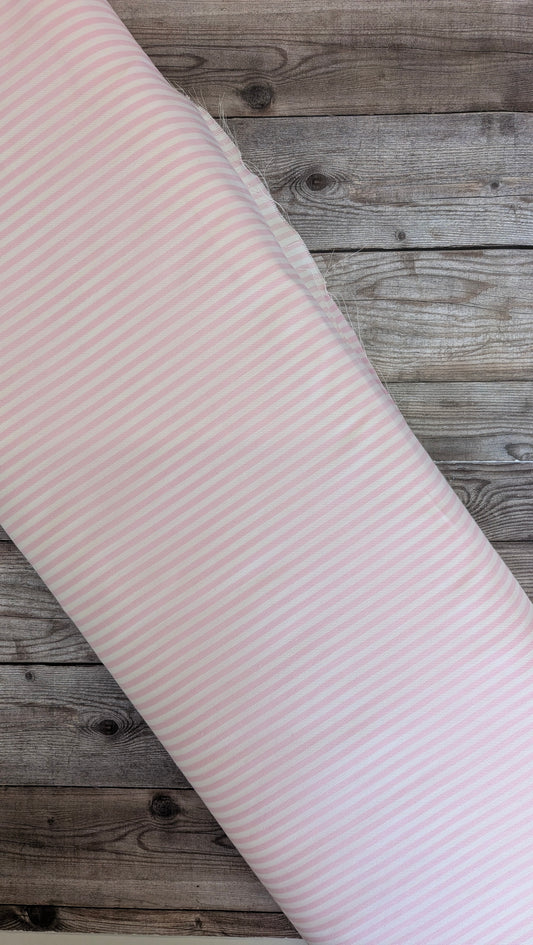 Pink & White Stripe Cotton