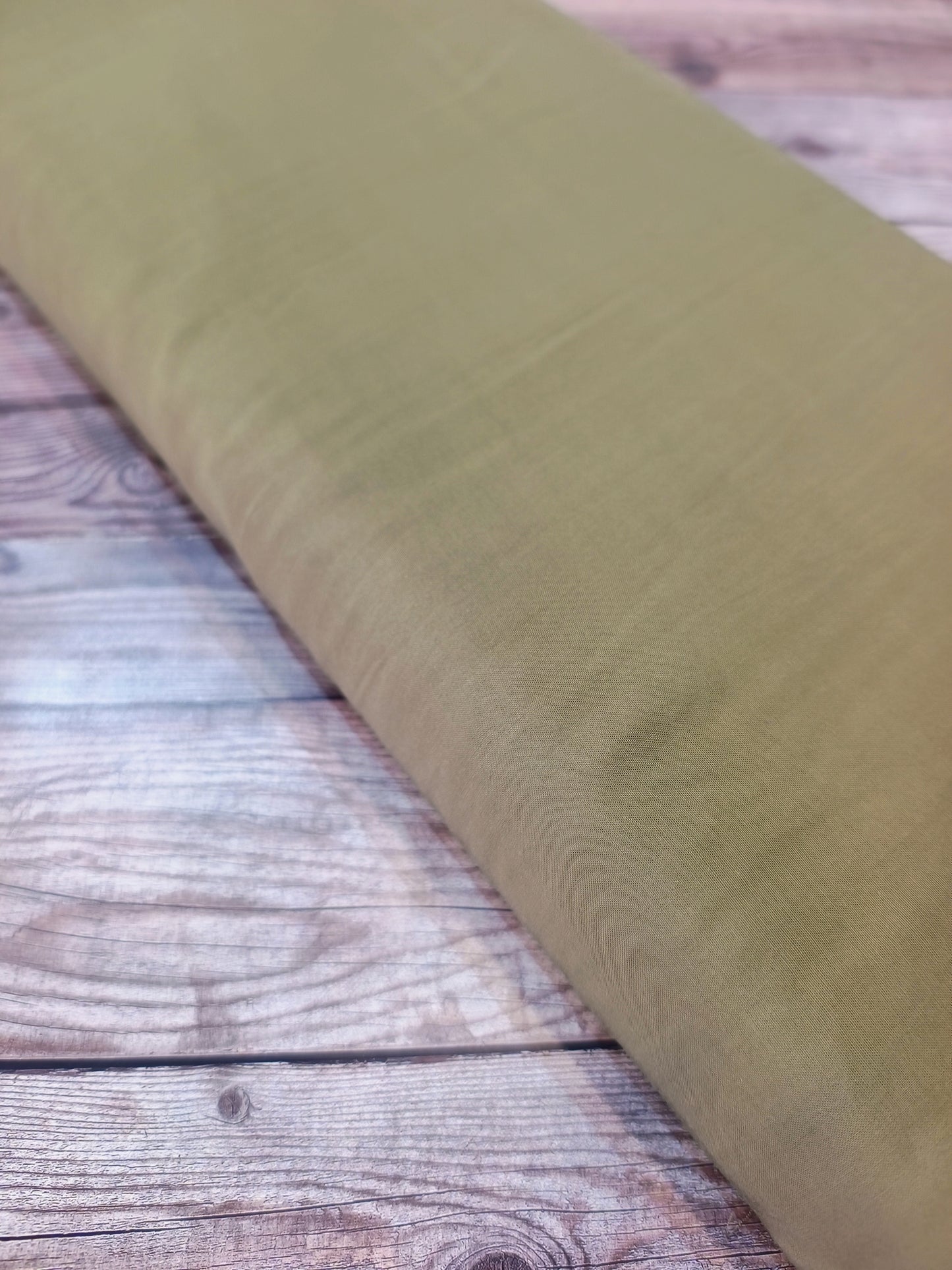 Plain Khaki Viscose