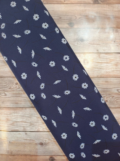 Daisy's on Navy Cotton Blend