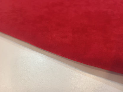 Red Poly Suede Effect