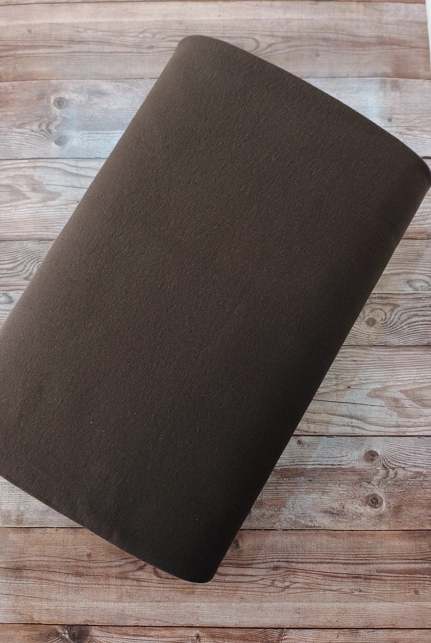 Coffee Tubular Cotton Ribbing Jersey