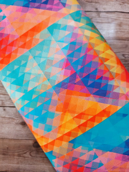 Geometric Kaleidoscope French Terry