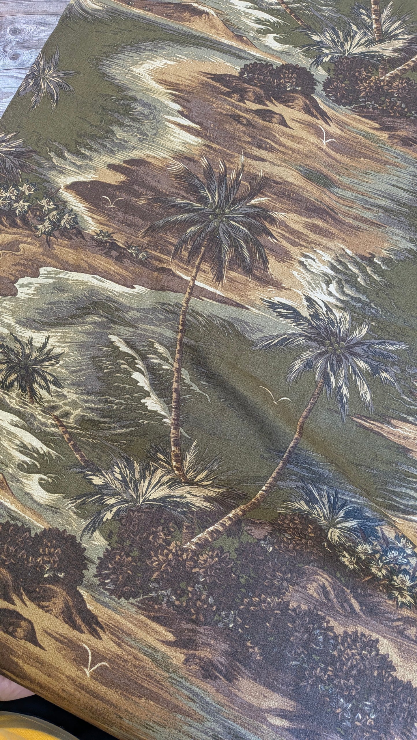 Palm Print Linen