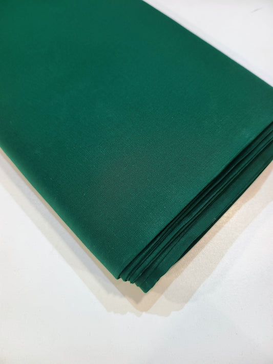 Plain Bottle Green Cotton