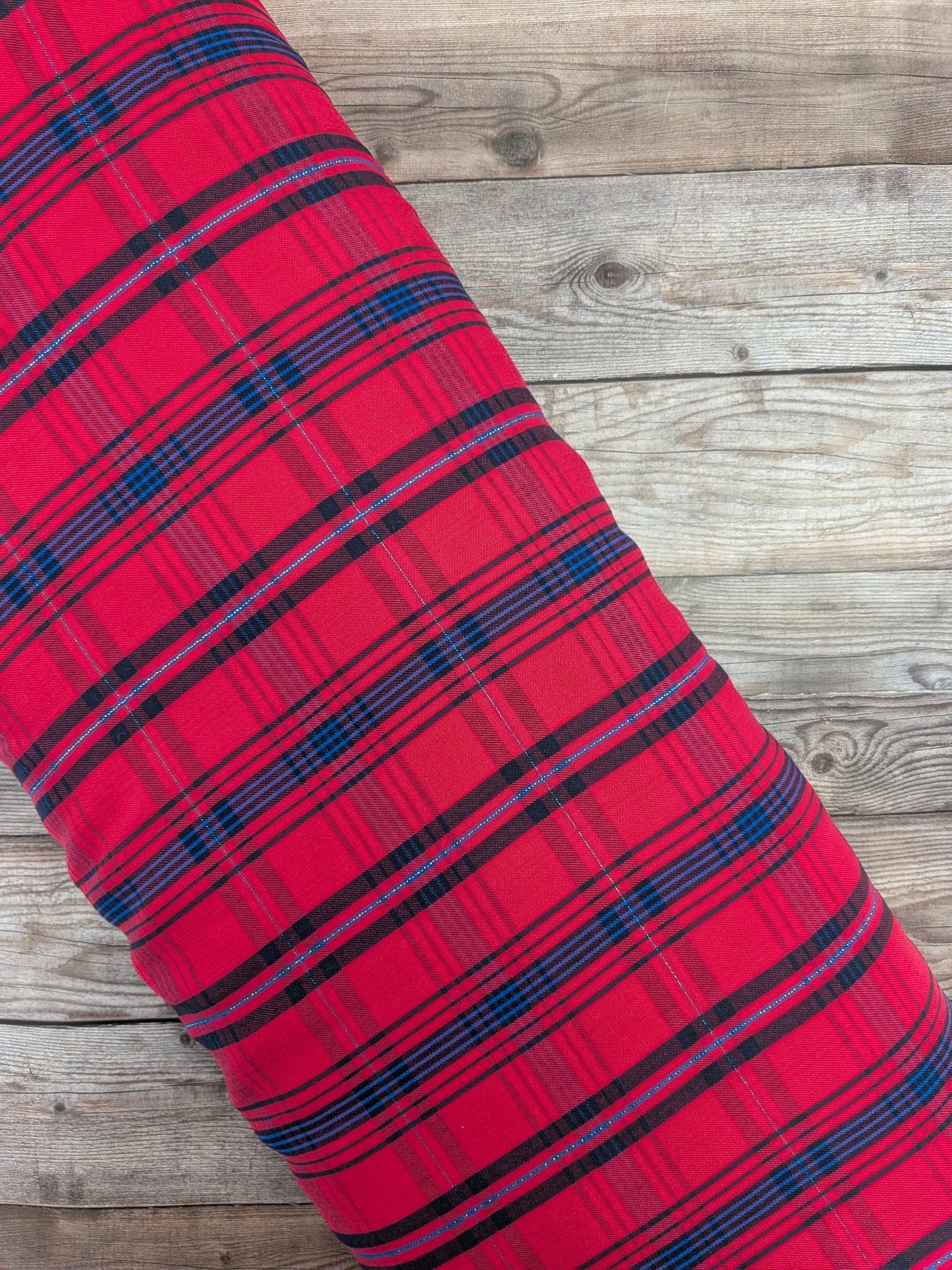 Lurex Tartan Cotton Blend