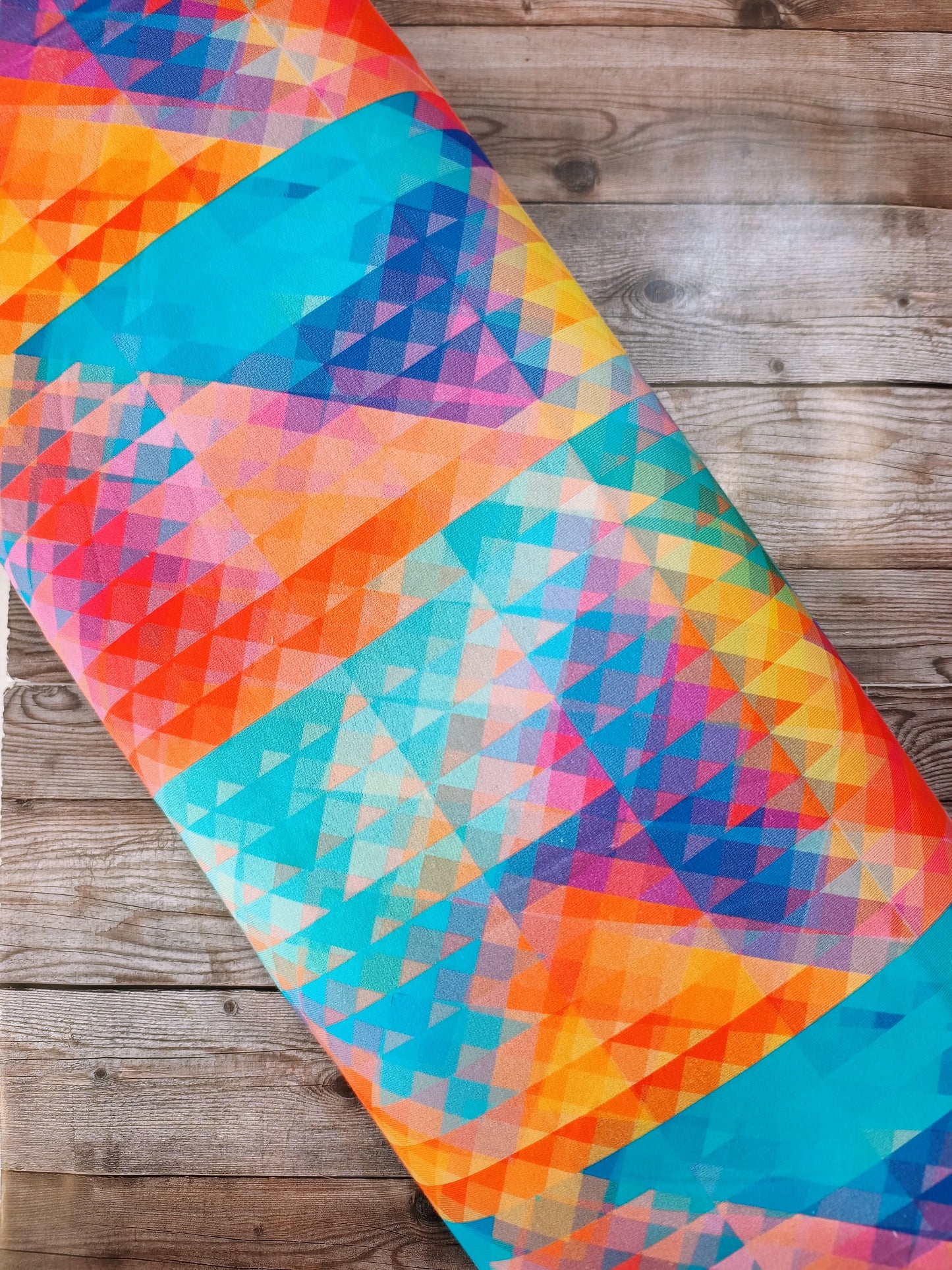 Geometric Kaleidoscope French Terry