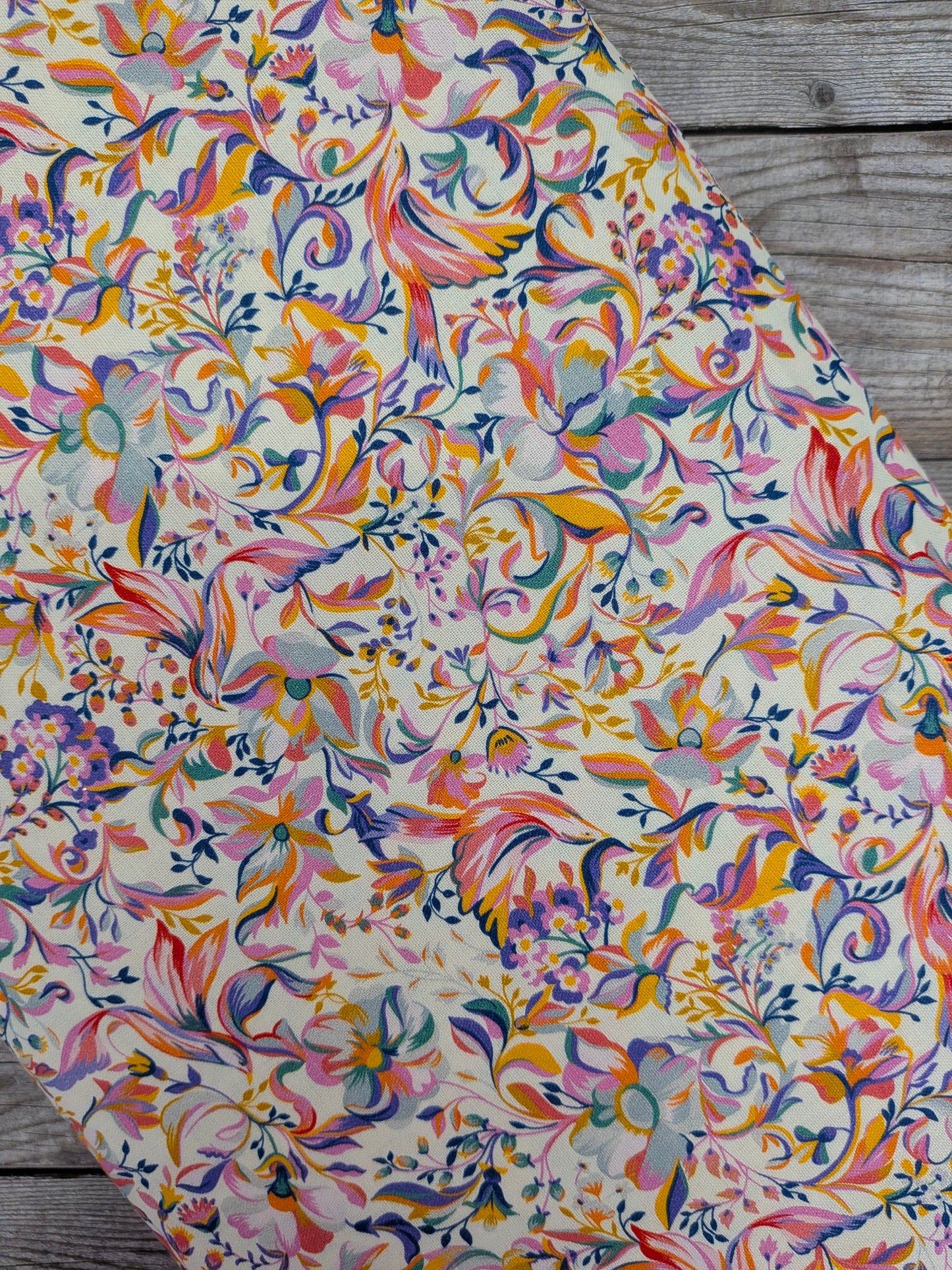 Floral Birds Cotton