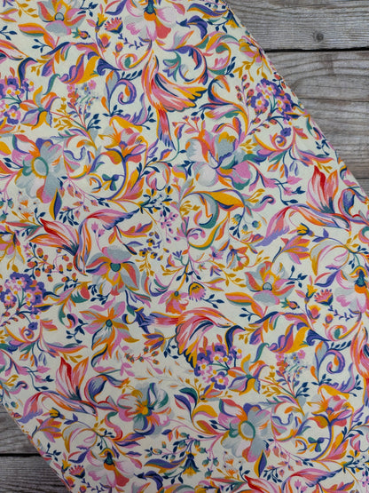 Floral Birds Cotton