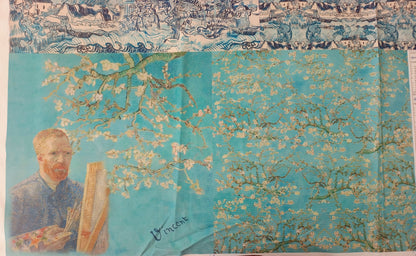 Van Gough Cotton Canvas Cushion Panels