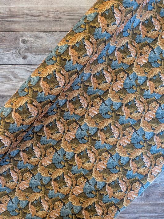 Acanthus Azure Polycotton