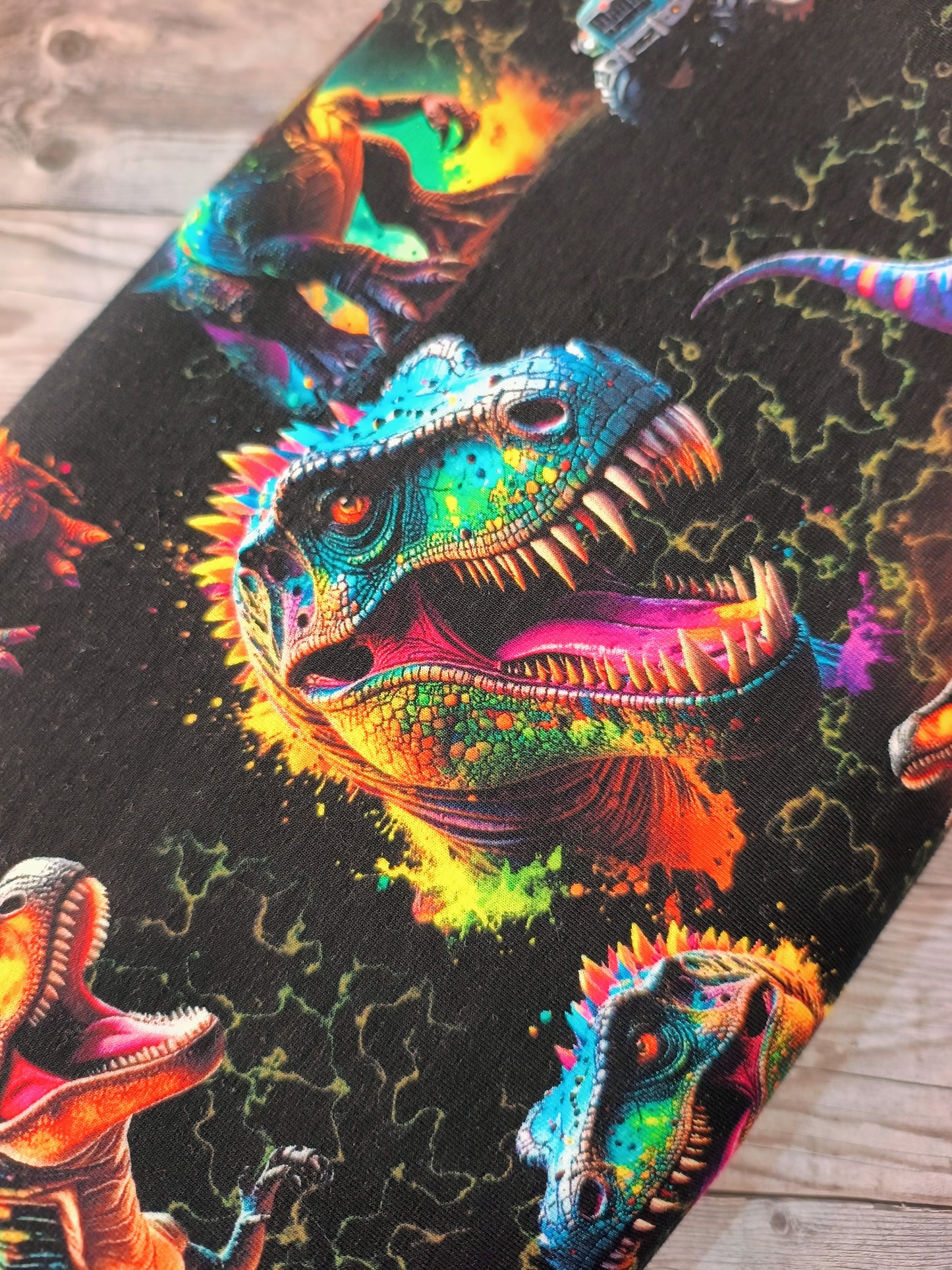 Dinosaur and Trucks French Terry