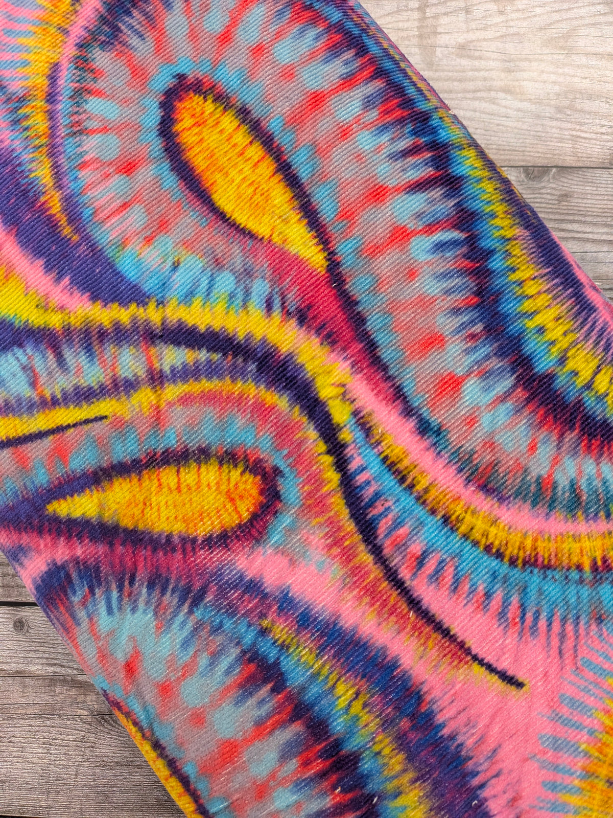 Psychedelic Waves Needlecord Corduroy