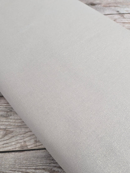 Ash Grey Shimmer Foil Cotton
