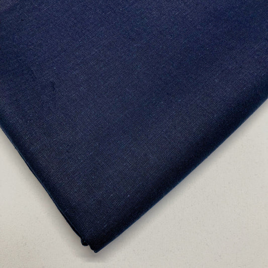 Plain Navy Cotton