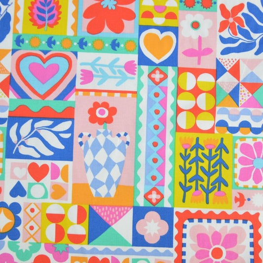 Bimba on Blanc Percale Cotton