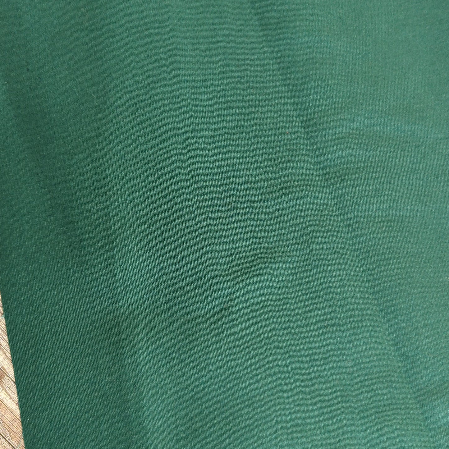 100% Cotton Poplin Plain Bottle Green