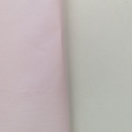 100% Cotton Poplin Plain Pale Pink