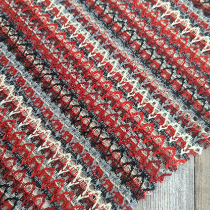 Lace knit strip