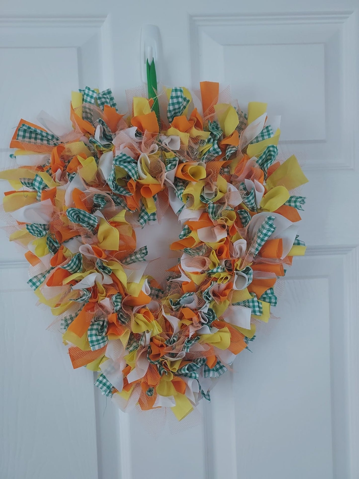 Spring Heart Rag Wreath Kit