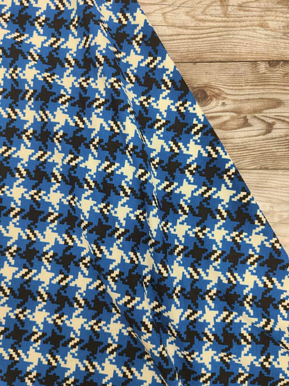 Royal Blue Dog Tooth Jersey