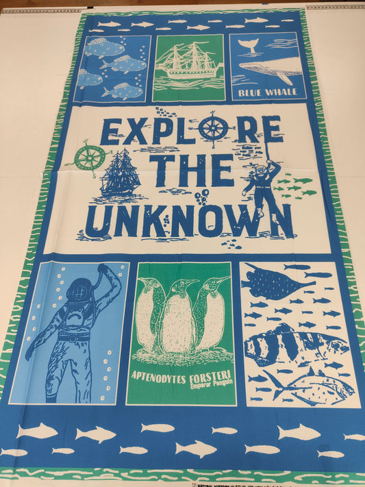 Explore the Unknown Cotton Panel