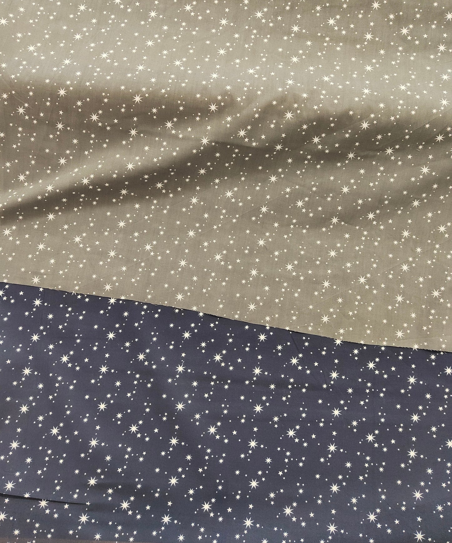 Star So Bright Polycotton Grey