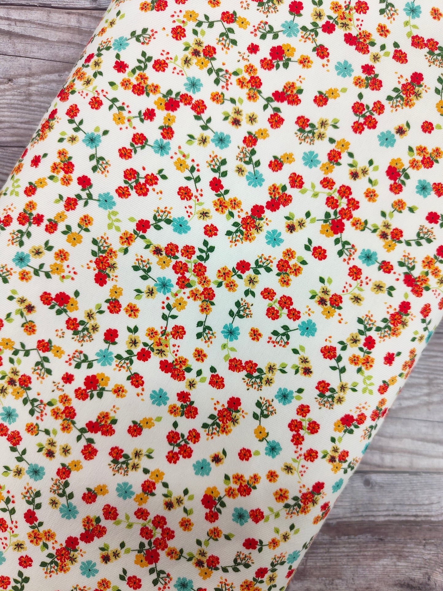 Pretty Ditsy Flowers Cotton Jersey 33cm