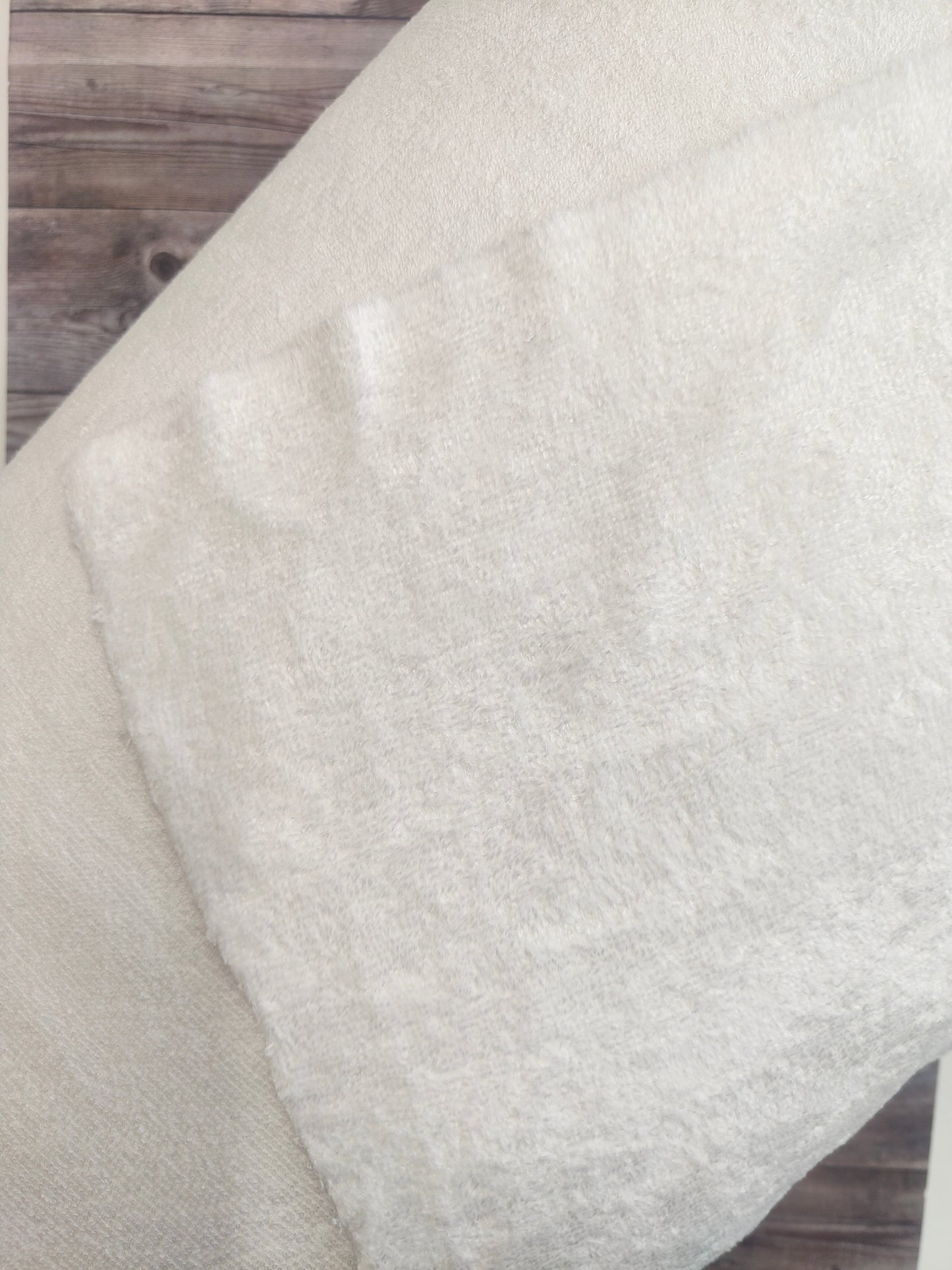 White Cotton Terry Towelling