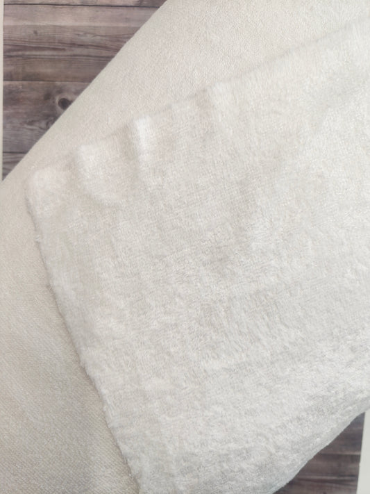 White Cotton Terry Towelling