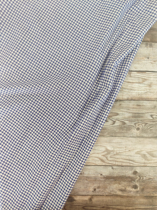 Navy 1/8 Gingham Cotton