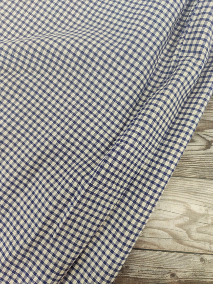 Navy 1/8 Gingham Cotton