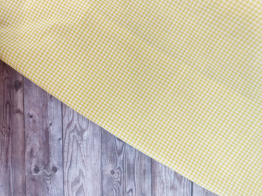 Yellow 1/8 Gingham Cotton