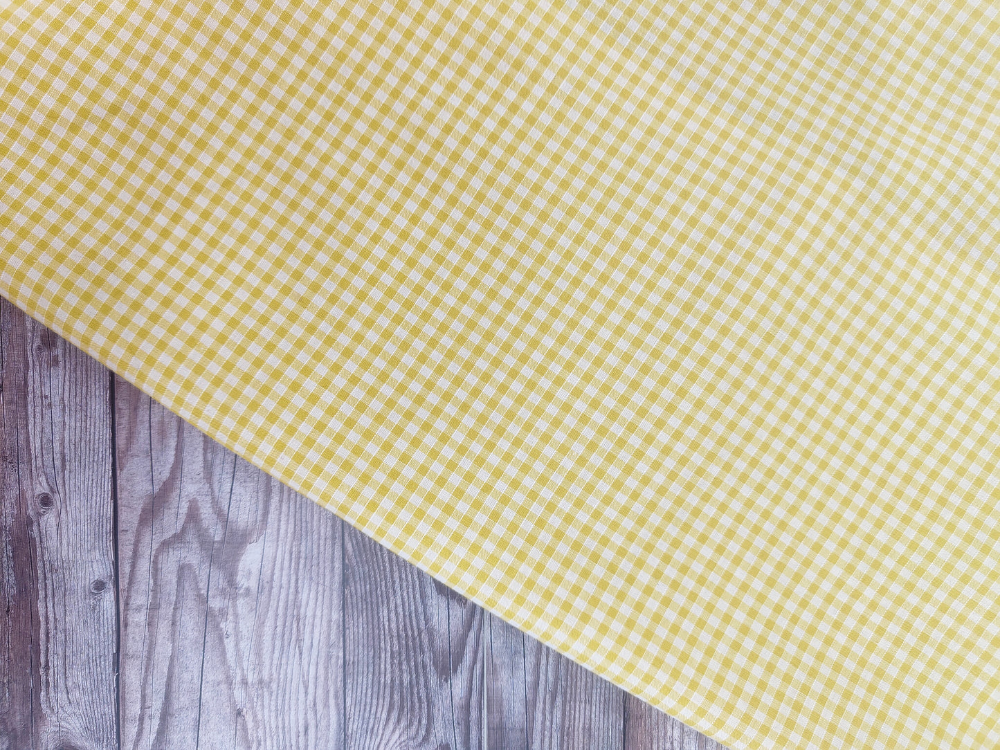 Yellow 1/8 Gingham Cotton