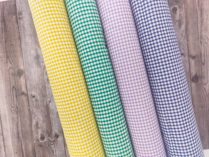 Navy 1/8 Gingham Cotton