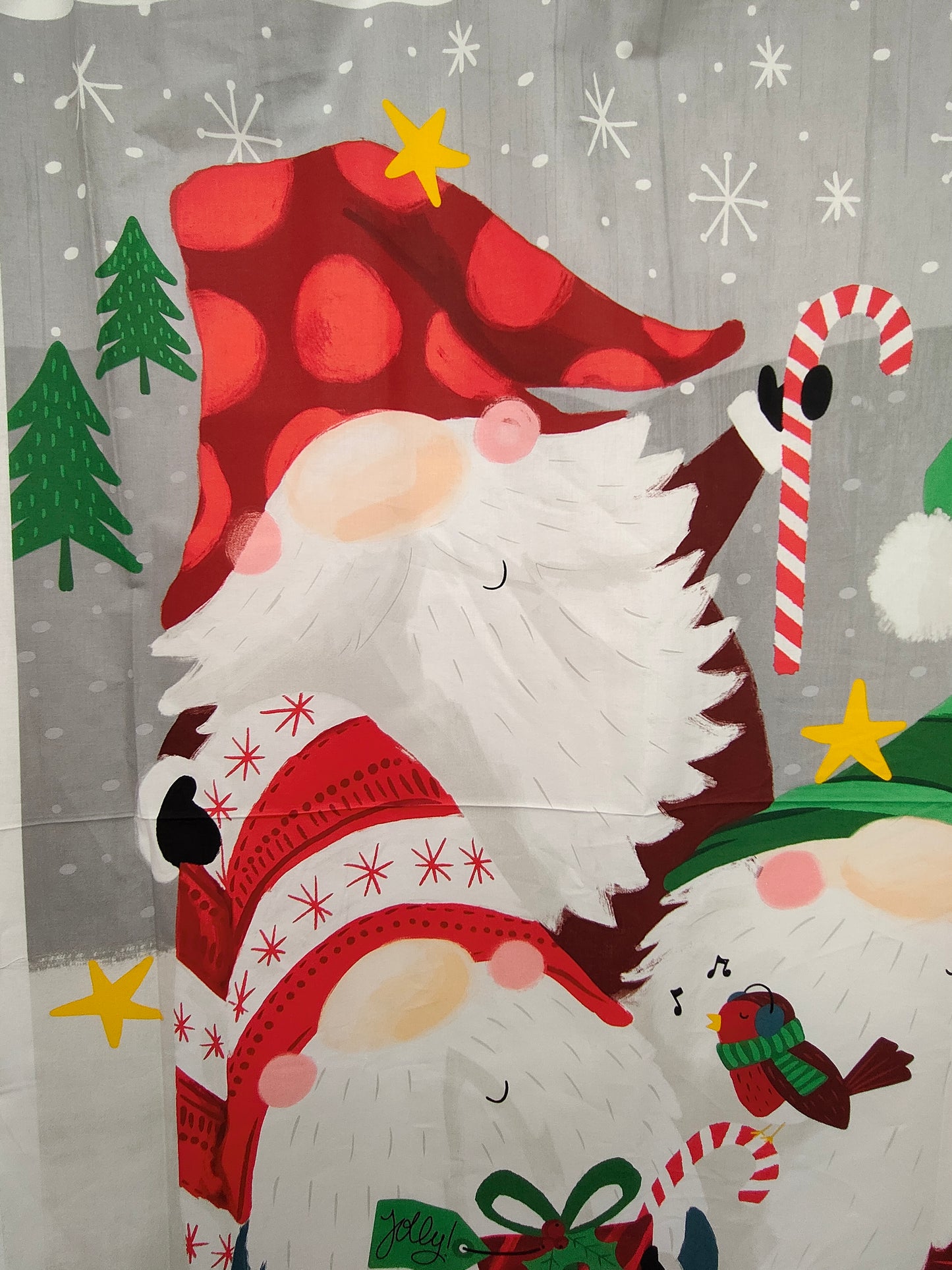 100% Cotton Gnome for Christmas Panel